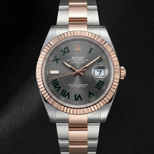 Natural Gemstone Rolex ct Two-Tone 18K Gold – front view