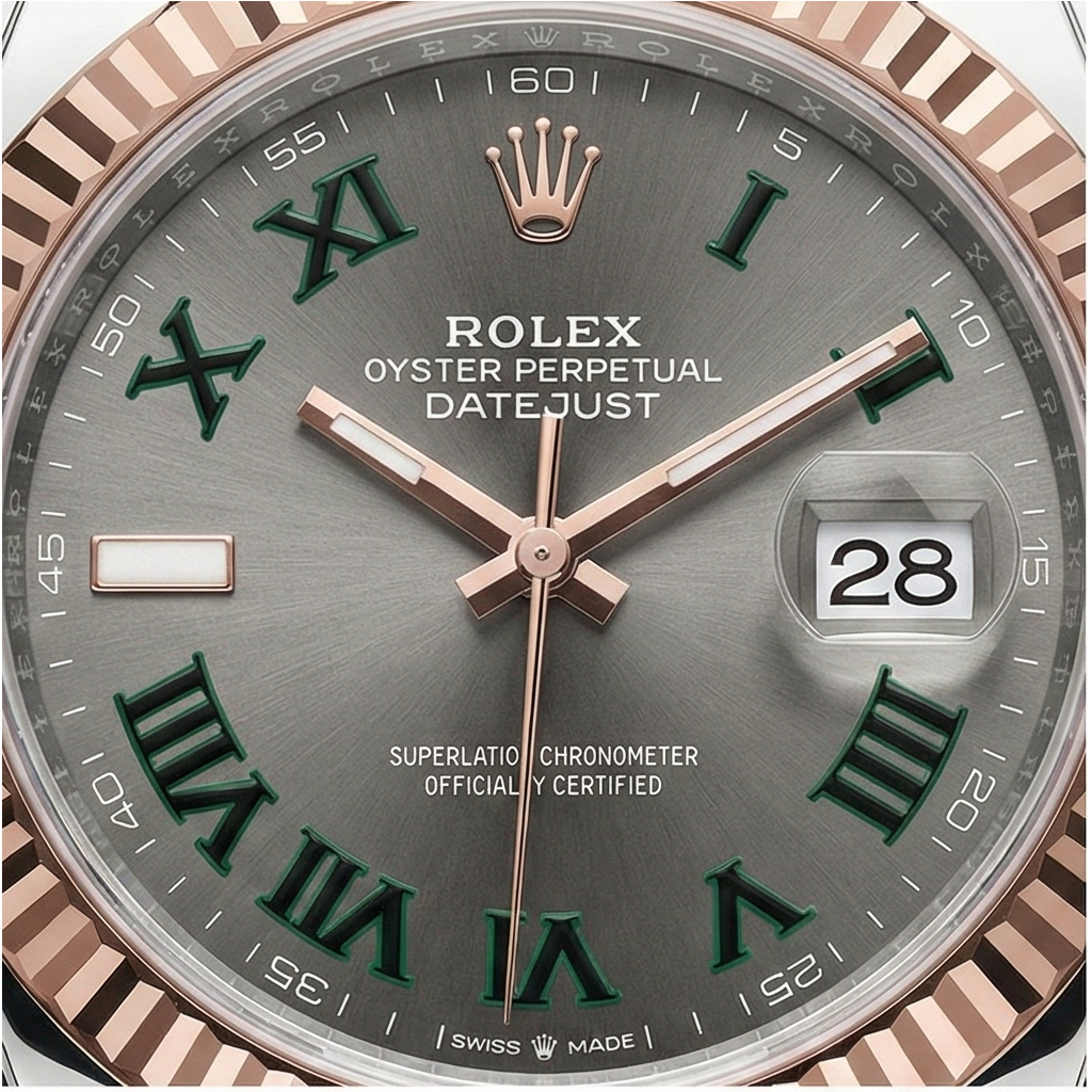 Gemstone Rolex -ct Two-Tone 18K Gold – side view