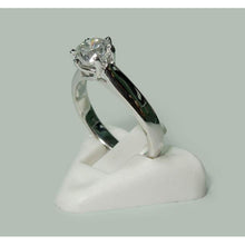 Natural Earth Mined Diamond Solitaire Ring White Gold 1.30 Carats Jewelry New