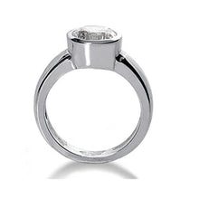 4.02 Carat Natural Earth Mined Diamond Solitaire Ring White Gold 14K