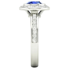 14K Bezel Ceylon Sapphire Natural Earth Mined DIAMOND ( NOT LAB GROWN ) Engagement Ring 3.42 Carats