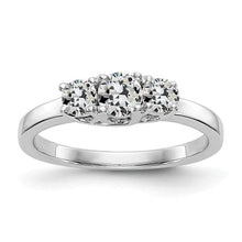 14K Gold 3 Stone Ring Round Old Mine Cut Real Diamond 2.50 Carats Jewelry