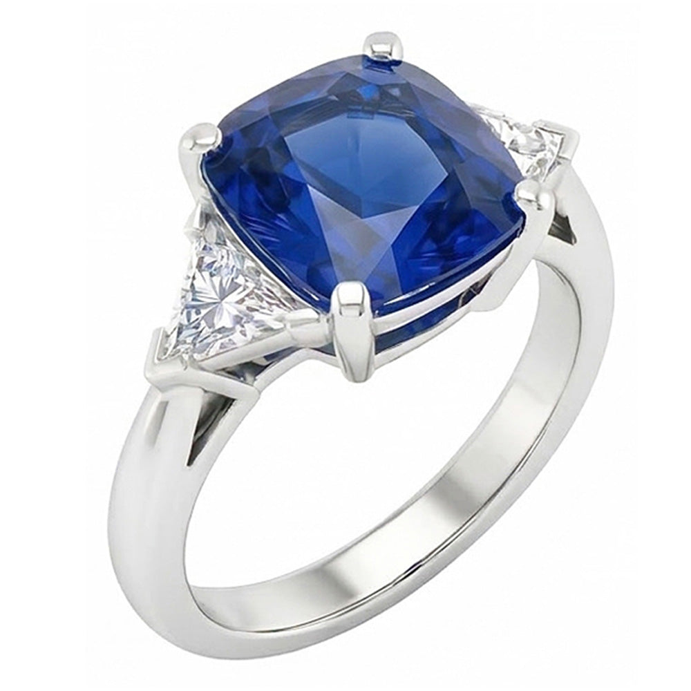 14K Gold 9 Carat Sapphire Engagement Ring