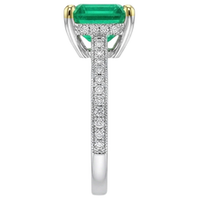 Brilliant Colored Stone Ring 2 ct – profile view
