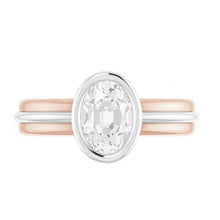 14K Gold Solitaire Wedding Ring Oval Old Mine Cut Natural Earth Mined Diamond 3 Carats