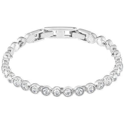 14K WG 5.60 Carats Bezel Set Genuine Round Cut Diamonds Tennis Bracelet