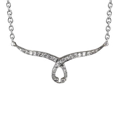 14K White Gold 1.75 Ct Brilliant Cut Real Diamonds Ladies Necklace Pendant New