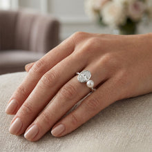14K White Gold Fine Diamond Single Stone Ring – 1.50-ct Oval