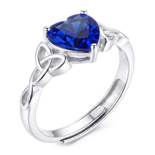 14K White Gold Precious Stone Ring with Cornflower Blue Sapphire