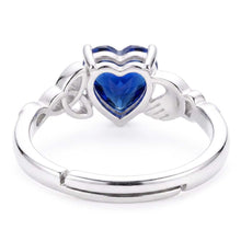 14K White Gold Precious Stone Ring with Cornflower Blue Sapphire