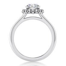 14K White Gold Real Old Miner Cut Diamond Ring 2 Ct. Halo Lady Jewelry2