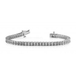 White Gold Tennis Bracelet 7.50 Ct Round Brilliant Cut Natural Earth Mined Diamonds