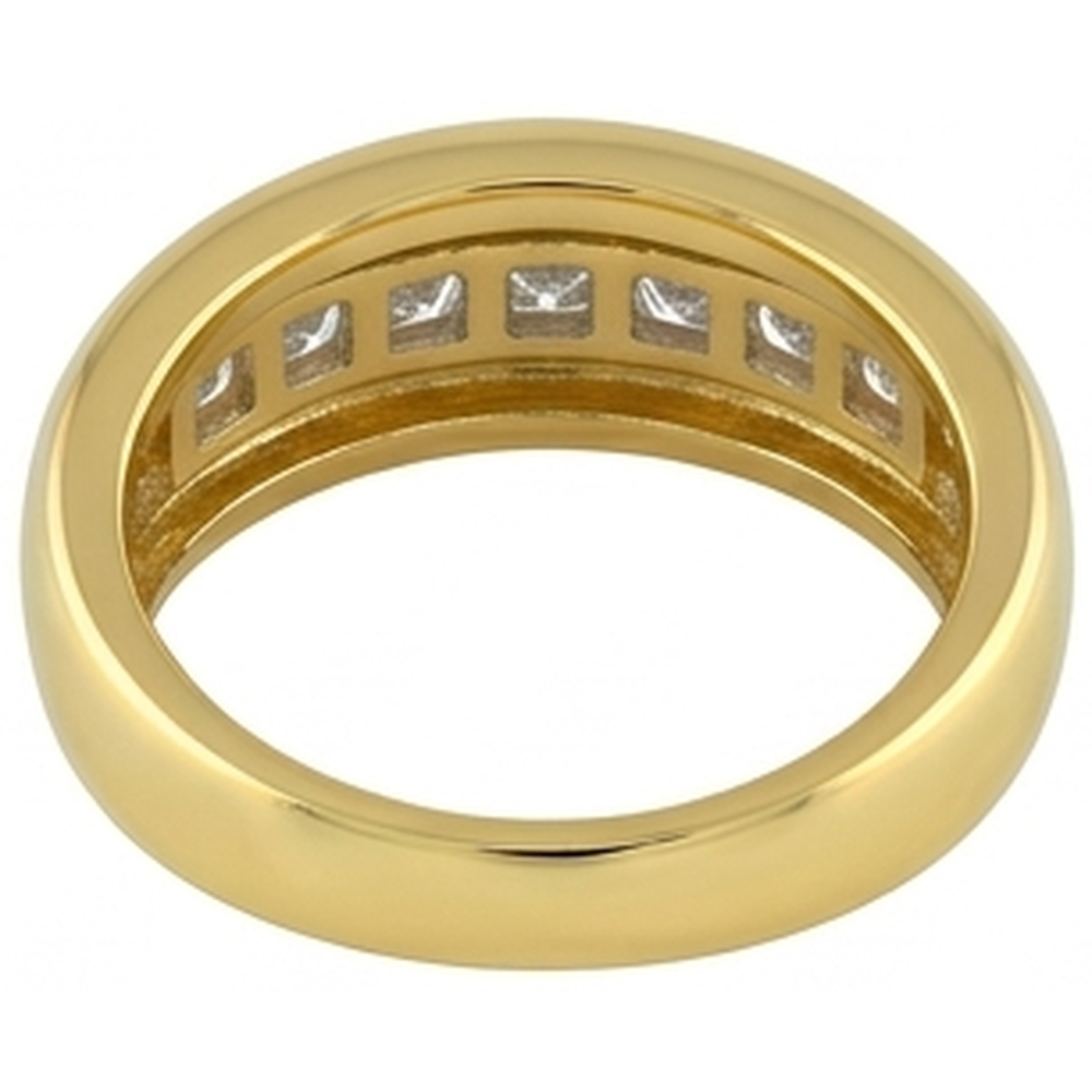 14K Yellow Gold 2 Ct Genuine Princess Cut Natural Earth Mined DIAMOND ( NOT LAB GROWN ) Men's Band Jewellery New