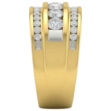 14K Yellow Gold 2 Ct Men's Natural Earth Mined DIAMOND ( NOT LAB GROWN ) Ring Jewellery New