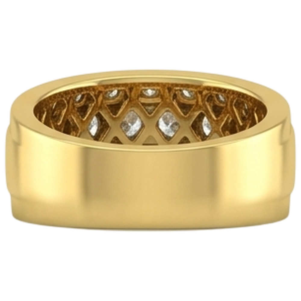 14K Yellow Gold 2 Ct Men's Natural Earth Mined DIAMOND ( NOT LAB GROWN ) Ring Jewellery New