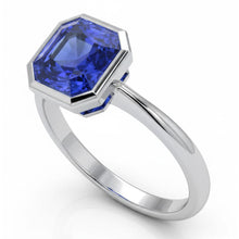 IGI CERTIFIED 14K Gold 5 Carat Sapphire Engagement Ring