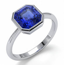 IGI CERTIFIED 14K Gold 5 Carat Sapphire Engagement Ring