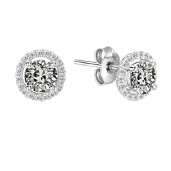 Authentic Old Mine Cut Diamond Drop Earrings – 3 ct in 14 Karat