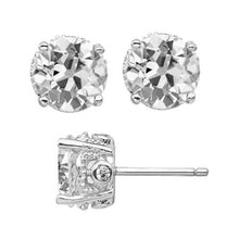 Authentic Diamond Earrings 6 ct 14 Karat White Gold – main view