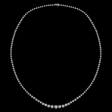14K White Gold 15 Carat Lab Grown Diamonds Necklace 20 Inch Chain