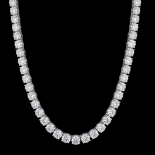 14K White Gold Lab Grown Diamonds Tennis Necklace 12 Carat