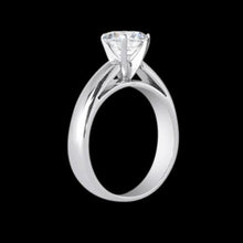 1.50 Carat Round Solitaire Cathedral Setting Natural Earth Mined Diamond Ring