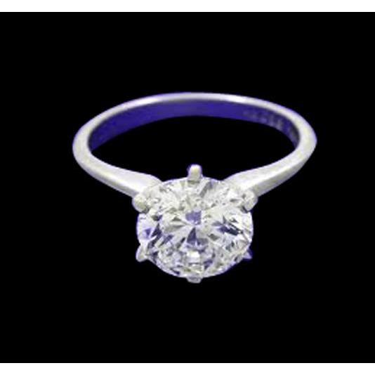 1.51 Ct. Natural Earth Mined Diamond Solitaire Engagement Ring