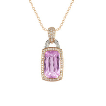 17 Carat Kunzite Diamond Necklace