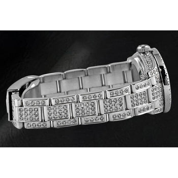 176200 Rolex Oyster Perpetual iced-out 26mm Ladies Watch