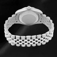 Diamond Steel White Gold Watch