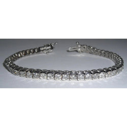 17.15 Carat Hand Real Diamond Tennis Bracelet Vs Jewellery