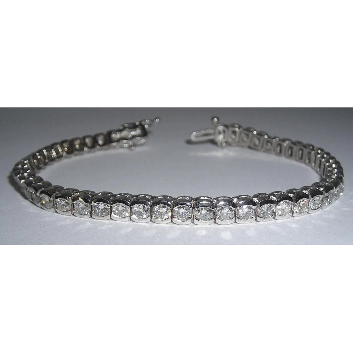 17.15 Carat Hand Real Diamond Tennis Bracelet Vs Jewelry