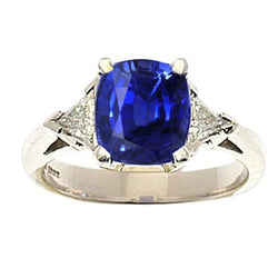 18K Gold 9 Carat Sapphire Engagement Ring