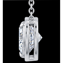 1 Carat Lab Grown Heart Pendant 14K White Gold