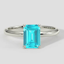 1 Carat Paraiba Solitaire Engagement Ring
