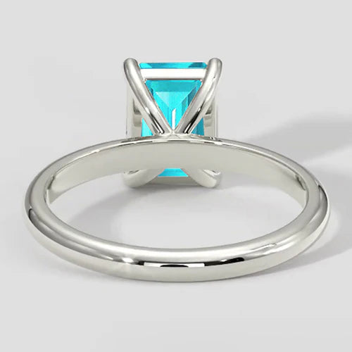 1 Carat Paraiba Solitaire Engagement Ring