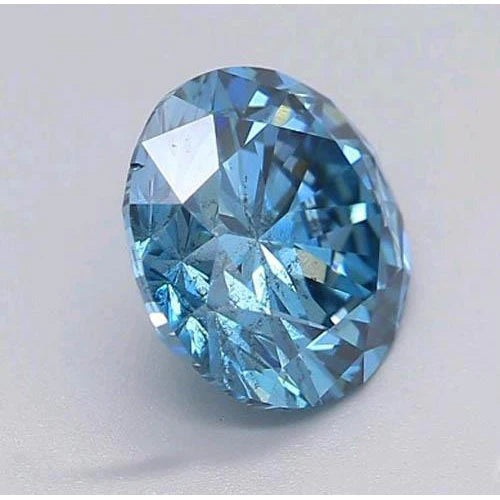 Royal Blue Sapphire Round Cut Loose Sapphires Natural in Gold – front view