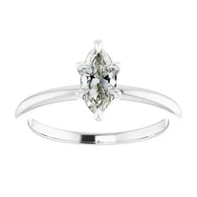 Diamond Solitaire Engagement Ring 1-ct 14K White Gold – main view