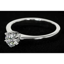 1 Carat Thin Band Natural Earth Mined Diamond Engagement Ring