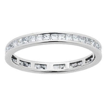 1.14 Carats Real Princess Cut Diamonds Eternity Band