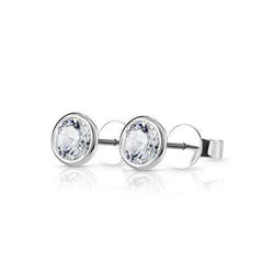 1.20 Carats Solitaire Round Cut Genuine Diamond Stud Earring