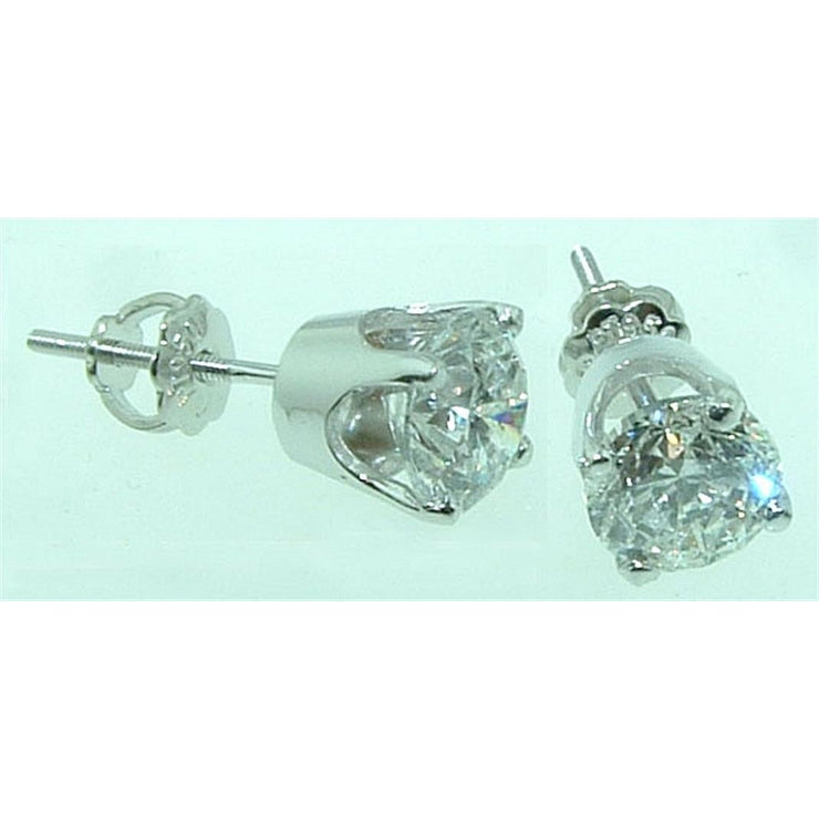 1.20 Ct Studs Earrings New Real Diamond Jewelry