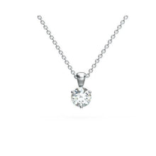 1.20 Ct. Women Natural Round Diamond Necklace Pendant Solid Gold Fine Jewelry