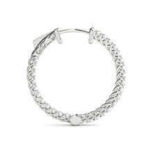 1.25 Ct. Real Diamonds Hoop Earring Bezel Set Diamond Earring Gold