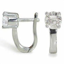 1.3 Ct Prong Set Round Natural Earth Mined Diamond Drop Earring