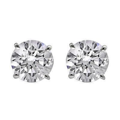 1.3 Ct Round Cut Genuine Natural Earth Mined Diamond Stud Earring