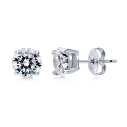 1.3 Ct Round Genuine Diamond Stud Earring Fine Jewelry