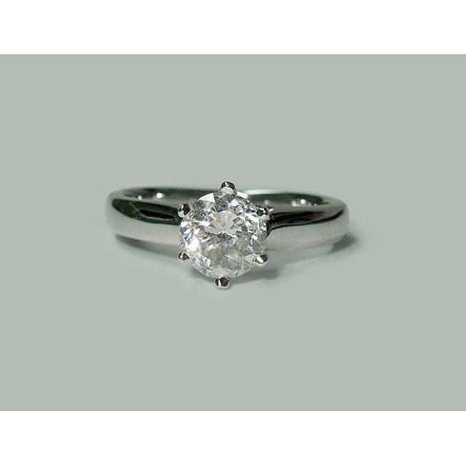 1.30 Carat Genuine Diamond Solitaire Ring White 