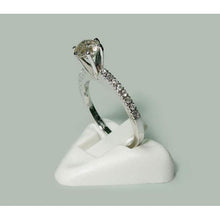 1.35 Carats Round Real Diamond Anniversary Ring  White Gold