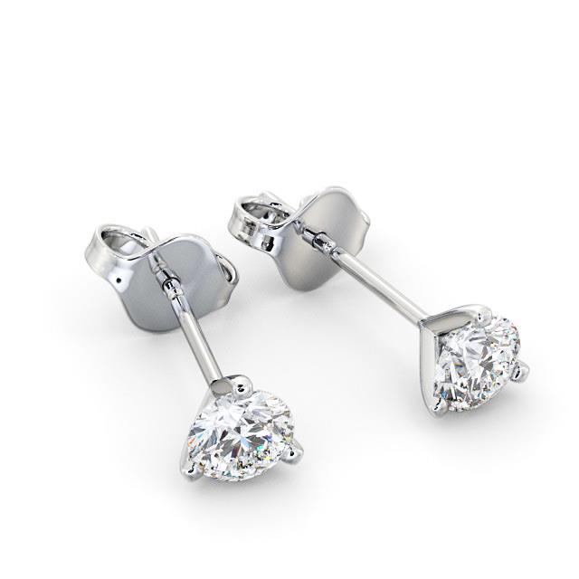1.35 Ct Round Diamond Genuine Stud Women Earring